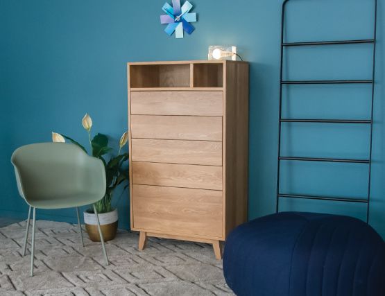 Chest Of Drawers Tall Boy Solid Wood Huset