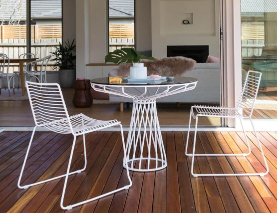 White Velletri Chair Setting