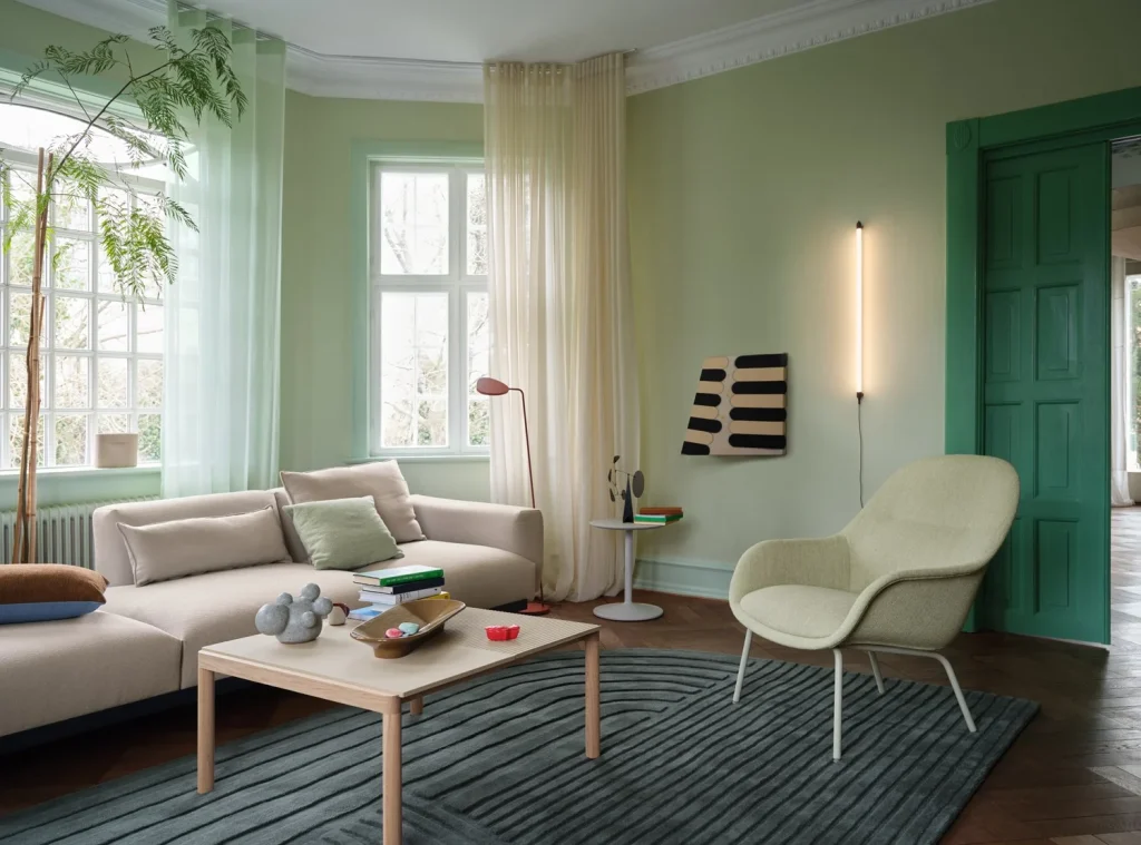 Living room with Scandinavian furniture