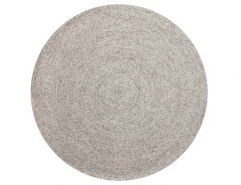 Paddington Silver Round Wool rug  image